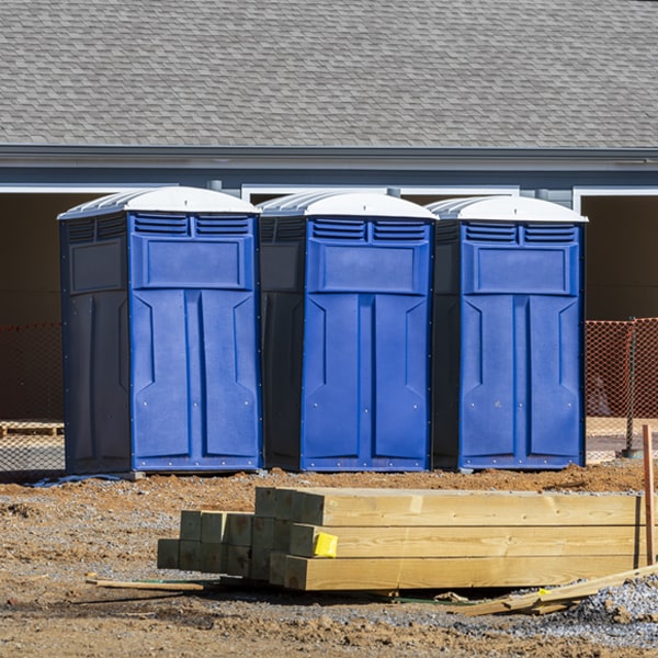 what is the maximum capacity for a single porta potty in Gifford